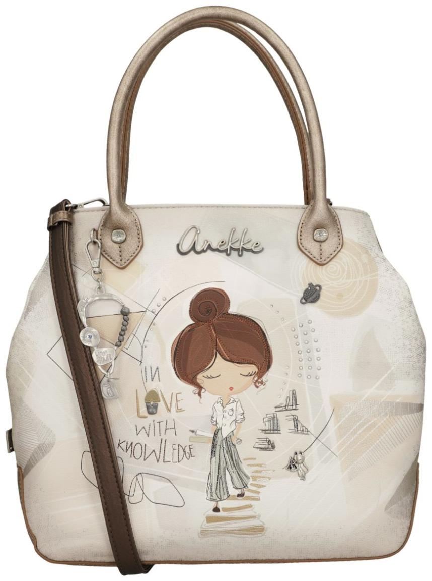 Anekke Tote Bag mit Print Sophia Hell Gold
