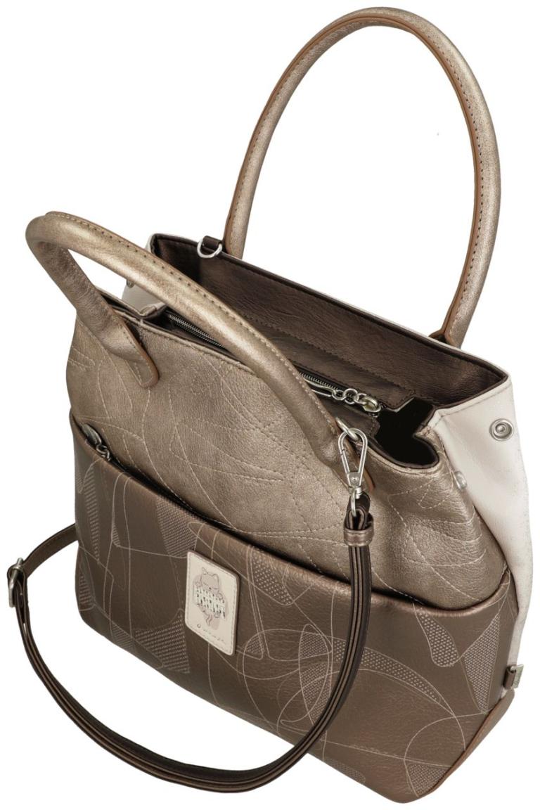 Anekke Tote Bag mit Print Sophia Hell Gold