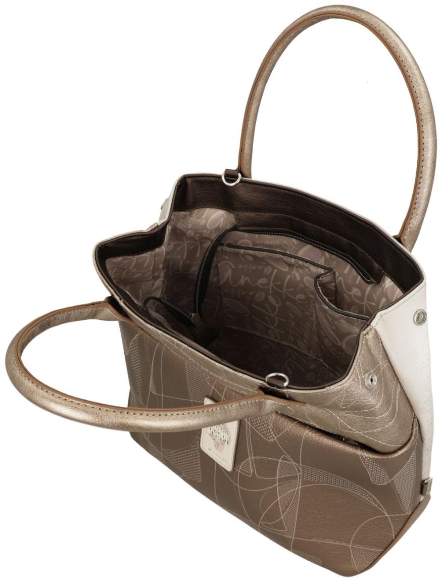 Anekke Tote Bag mit Print Sophia Hell Gold