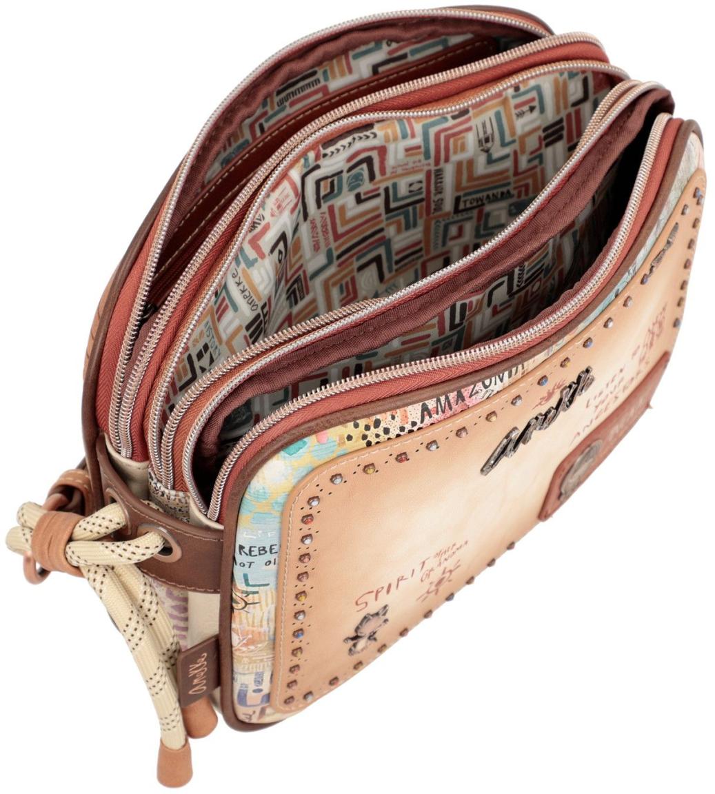 Anekke Tribe Menire Crossovertasche Nietendekor bunt