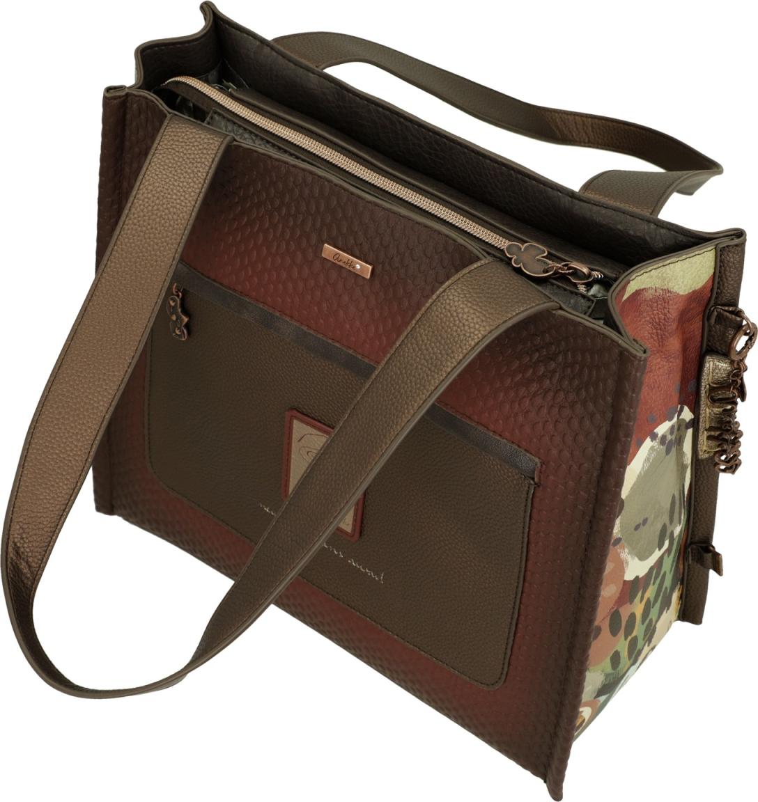 Anekke Tulip Shoppertasche Full Print - Braun