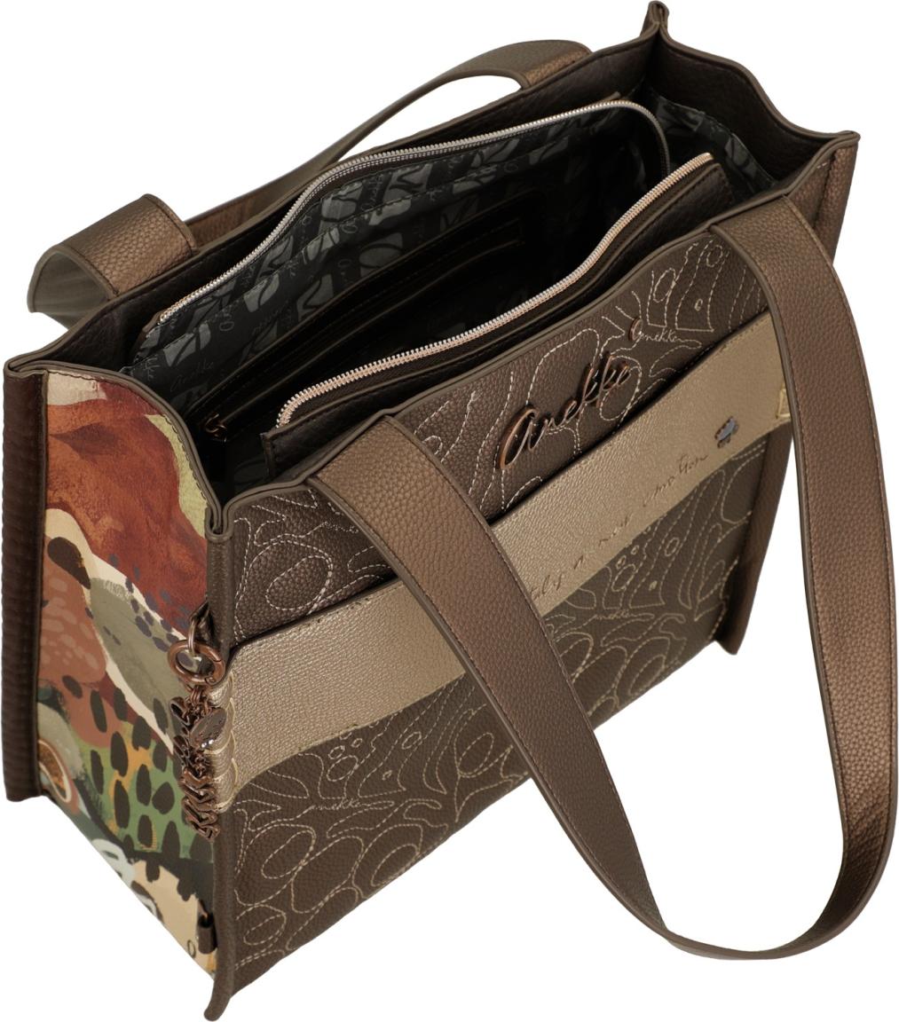 Anekke Tulip Shoppertasche Full Print - Braun