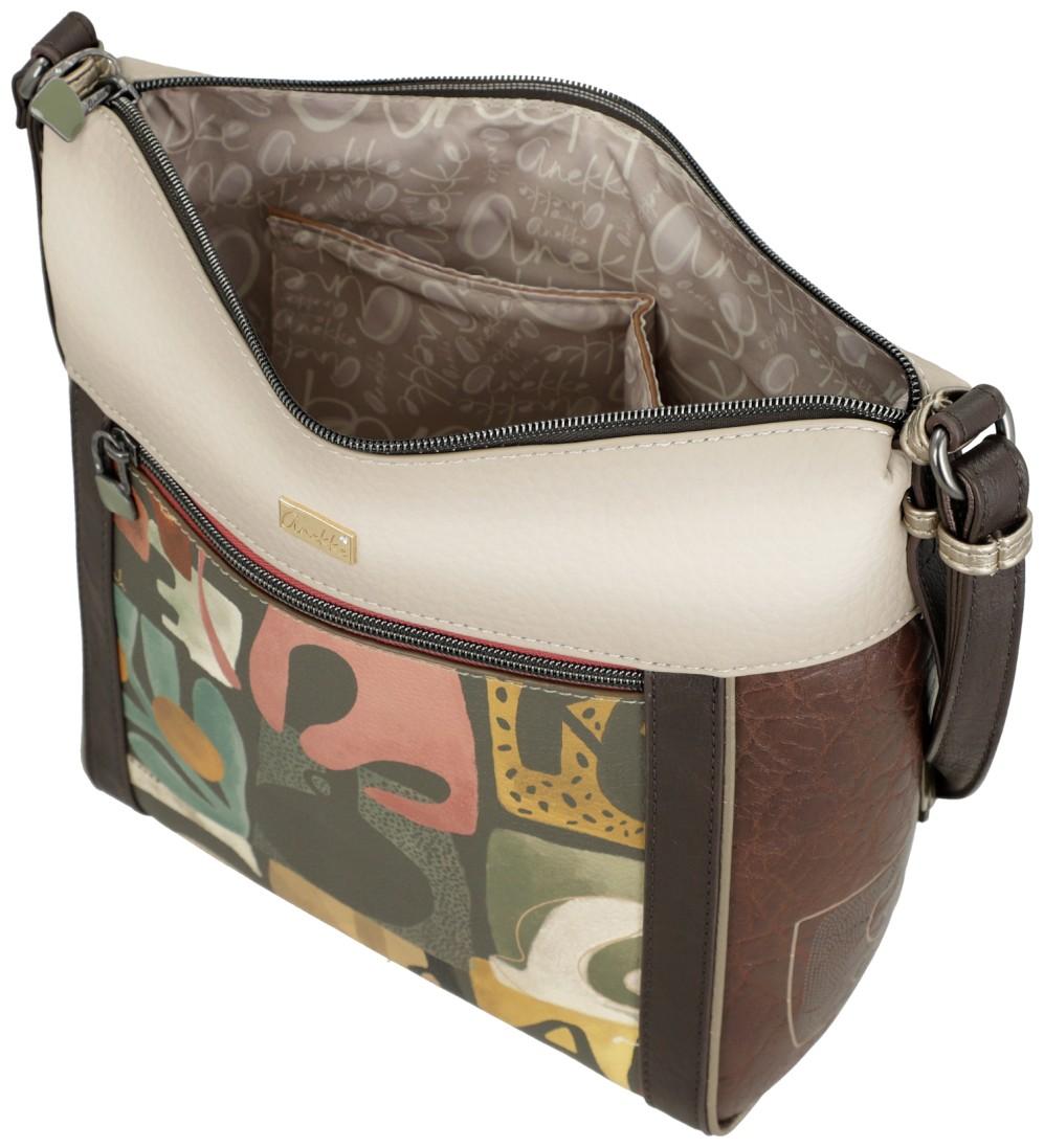 Anekke Umhängetasche Comicprint Griechenland Muse Ziernieten