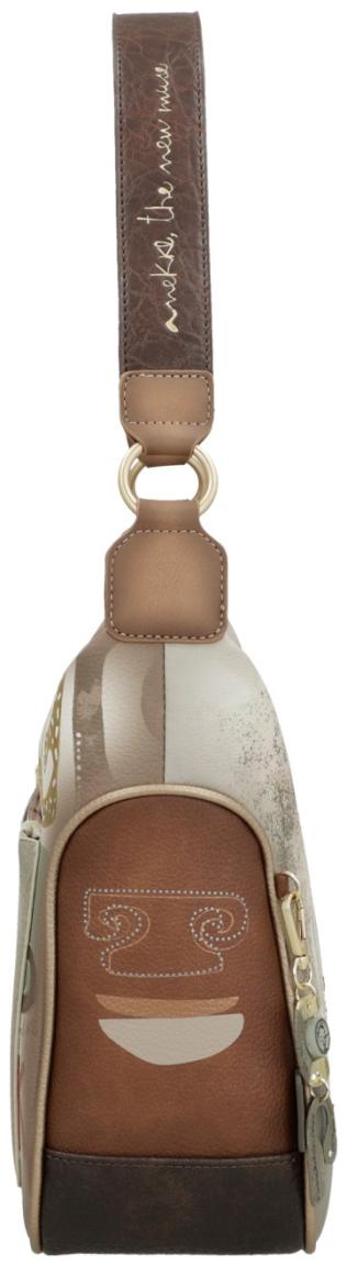 Anekke Umhängetasche MUSE Beige mit Print