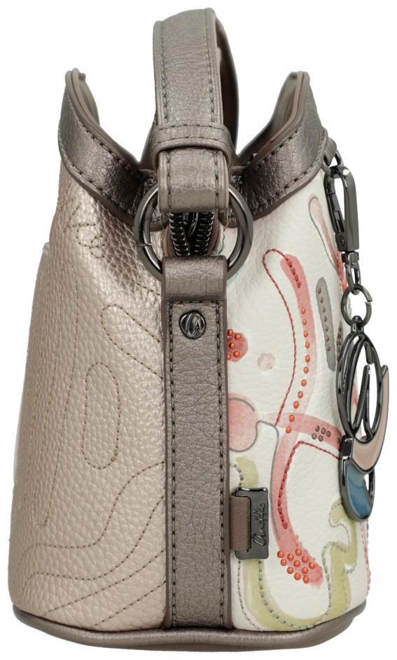 Anekke Umhängetasche mit Nietendekor Muse Olympia beige bunt