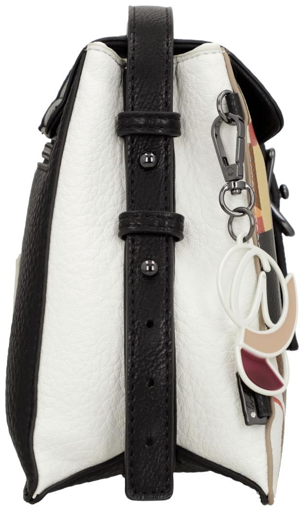 Anekke Umhängetasche mit dekorativen Flap Muse Eikon satte Farben