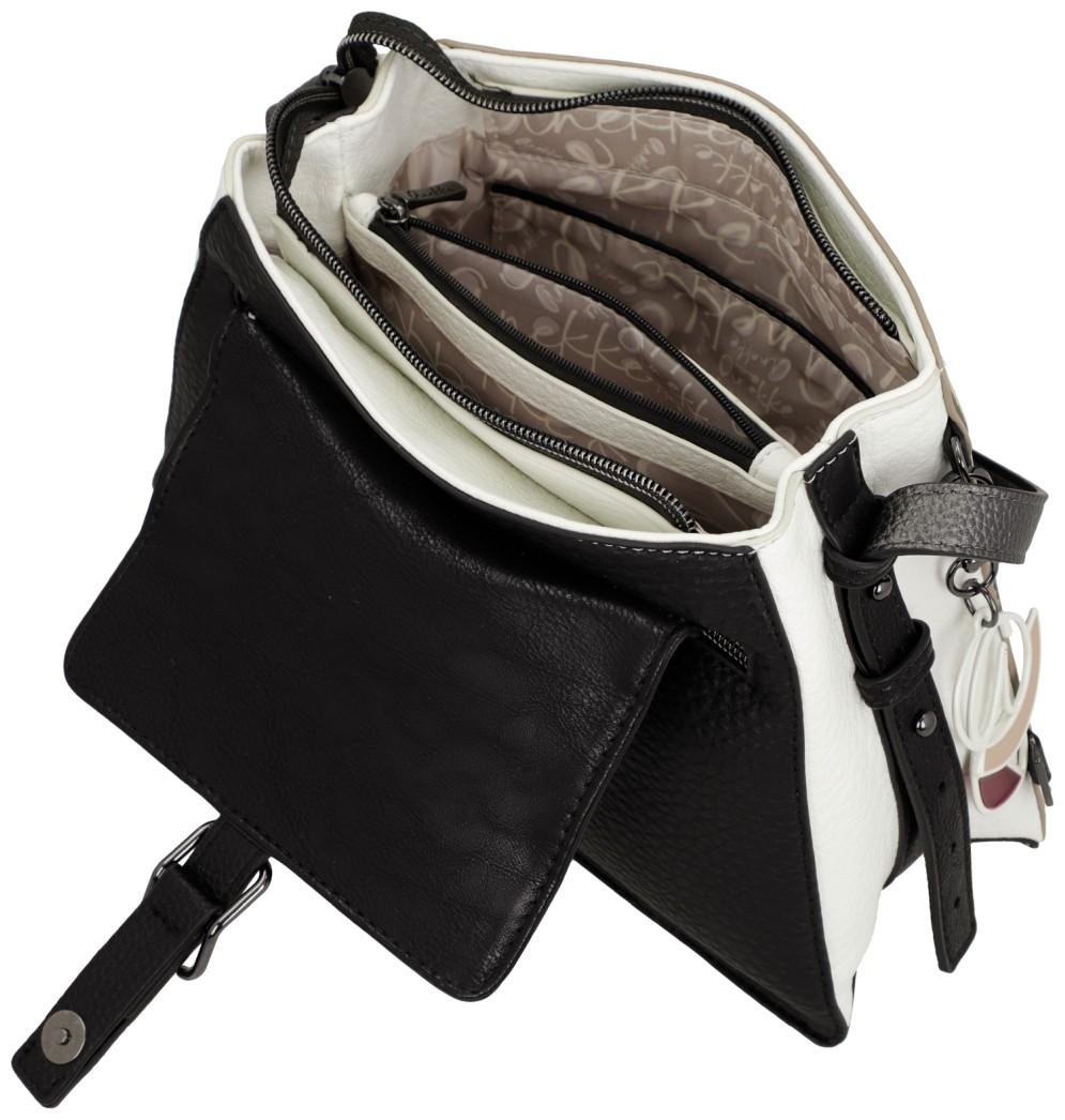 Anekke Umhängetasche mit dekorativen Flap Muse Eikon satte Farben