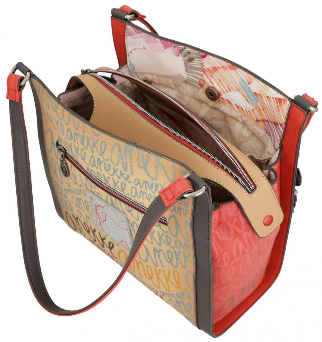 Anekke Vintage Shoppertasche Hollywood bunt dreiteilig