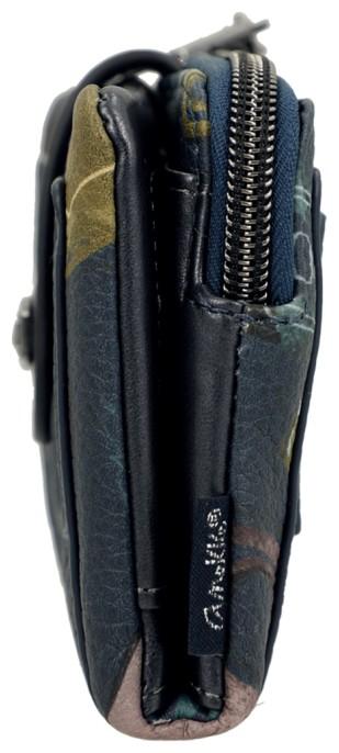 Anekke Wallet flexibel Evolution dunkelblau Real RFID Metallpin