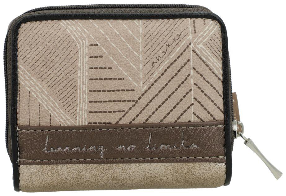 Anekke Wallet klein Sophia klappbar RFID beige Comicprint