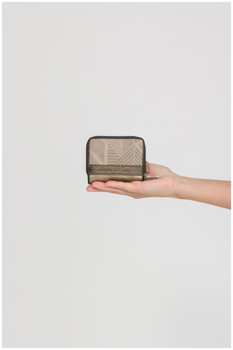 Anekke Wallet klein Sophia klappbar RFID beige Comicprint