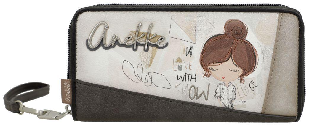 Anekke Zip Wallet Sophia Silberakzente bestickt