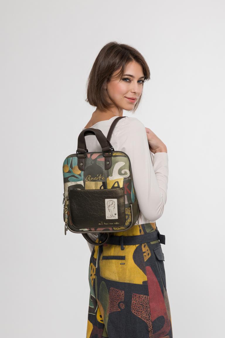 Anekke bunter Citybackpack Muse Amphora schimmernd Print