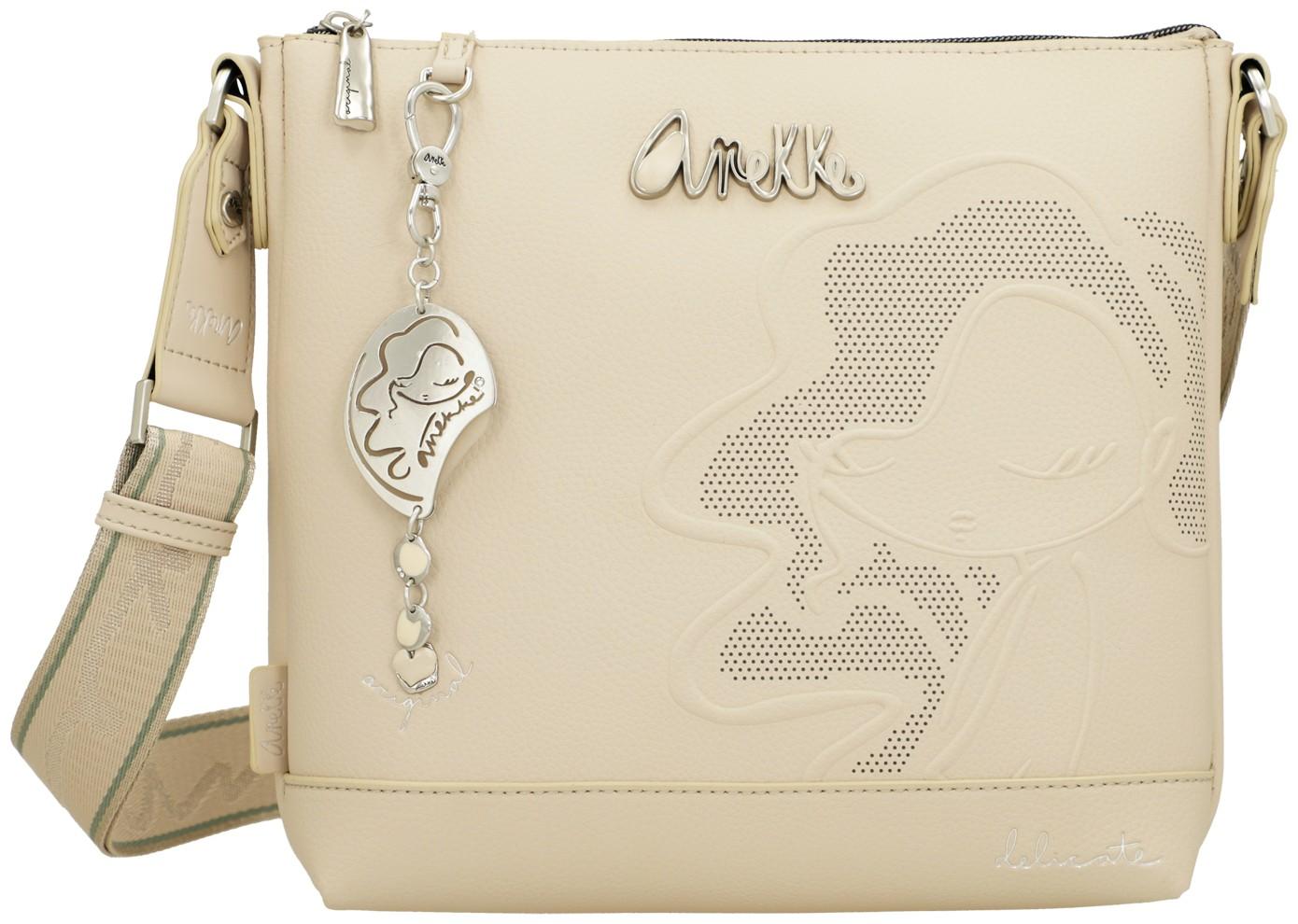 Anekke elegante Beuteltasche beige Original Silhouette 