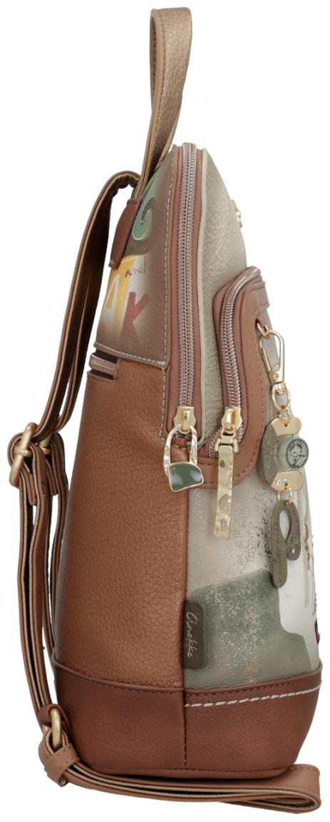 Anekke femininer Damenrucksack Muse griechisch metallic Tempel