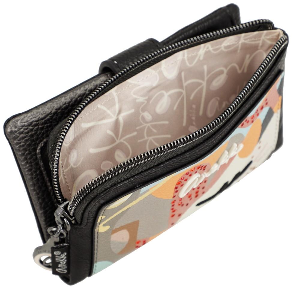 Anekke flexible Klappbörse mit Riegel Muse Eikon Bunt Glitzer