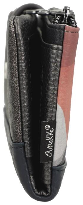 Anekke flexibles Portmonee Muse Rottöne bestickt RFID dunkelblau