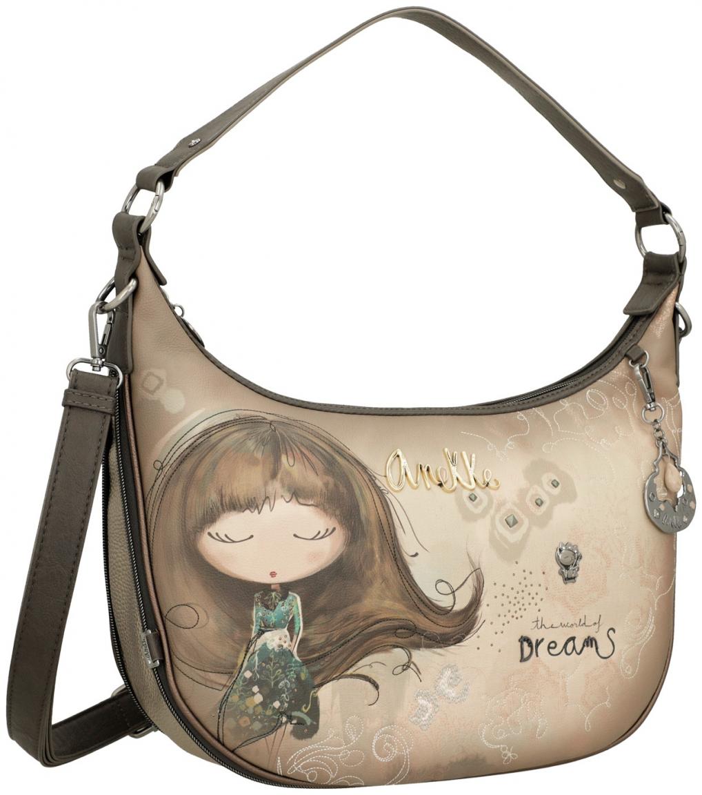 Anekke herbstlich Träume taupe Comic Real glitzernd Hobo erweitern