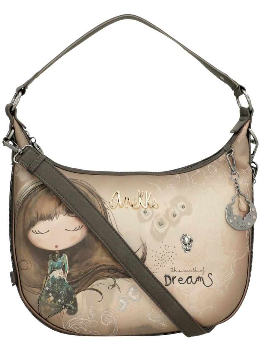 Anekke herbstlich Träume taupe Comic Real glitzernd Hobo erweitern