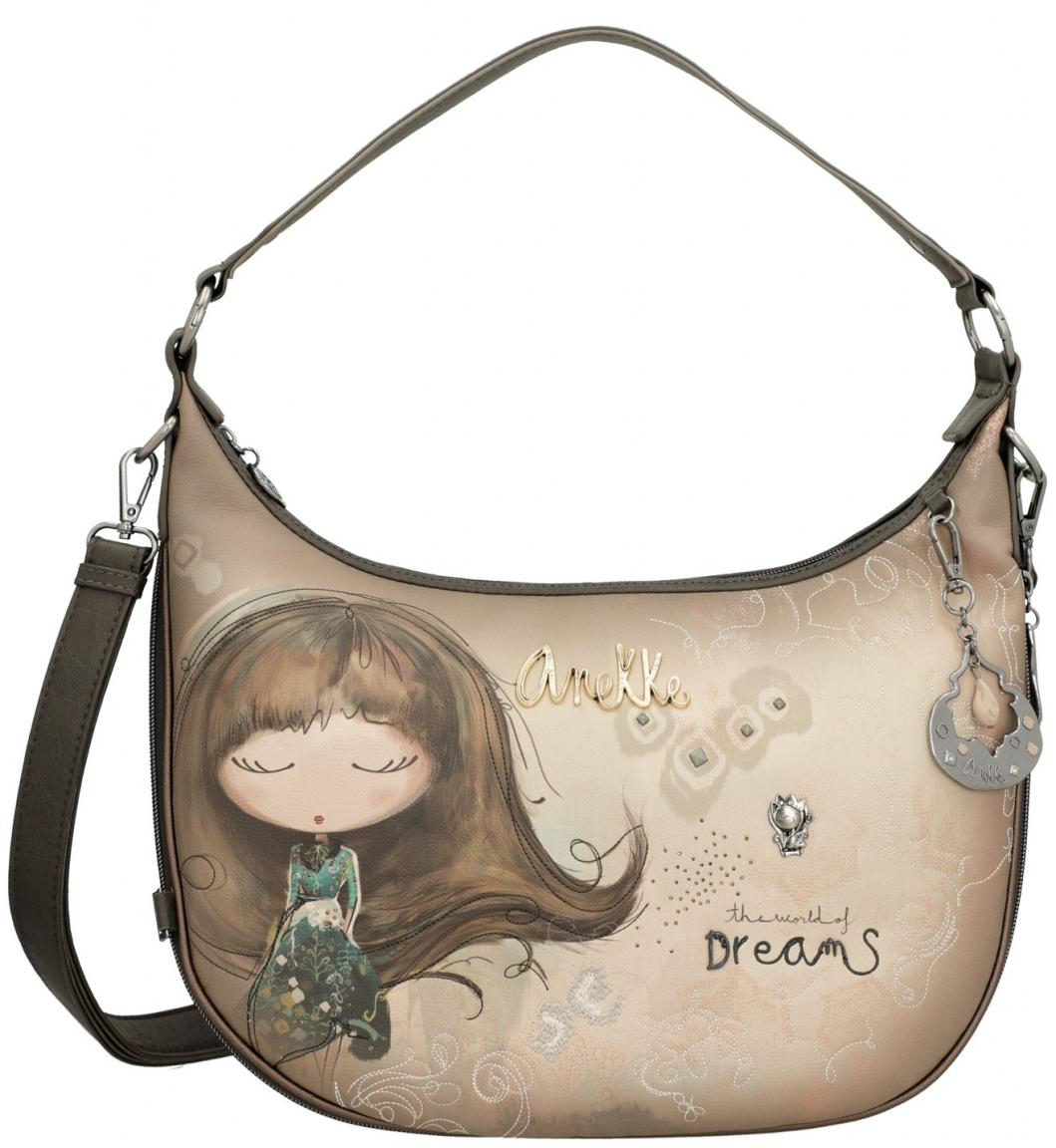Anekke herbstlich Träume taupe Comic Real glitzernd Hobo erweitern