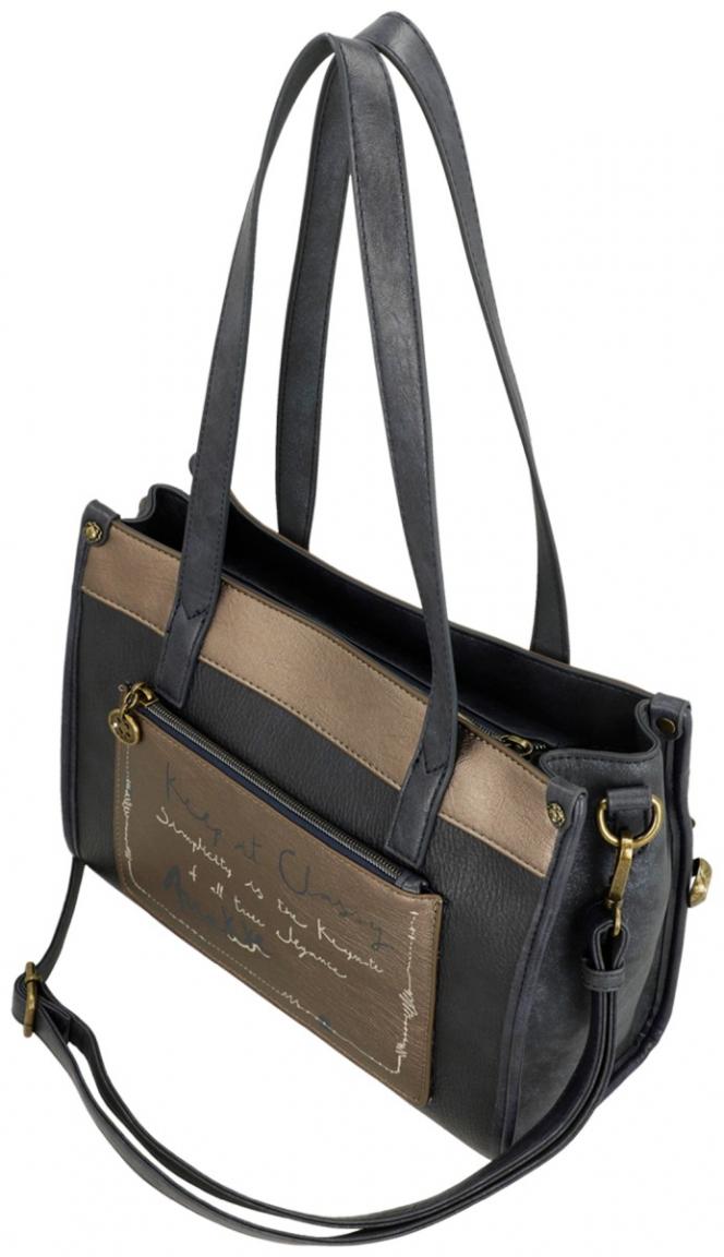 Anekke kompakte Shoppertasche dunkelblau Mademoiselle Boutique