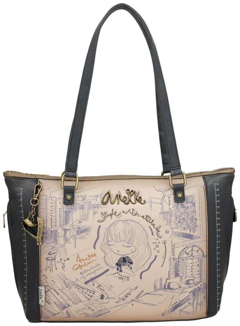 Anekke leichte Shoppertasche Mademoiselle Studio Taupe