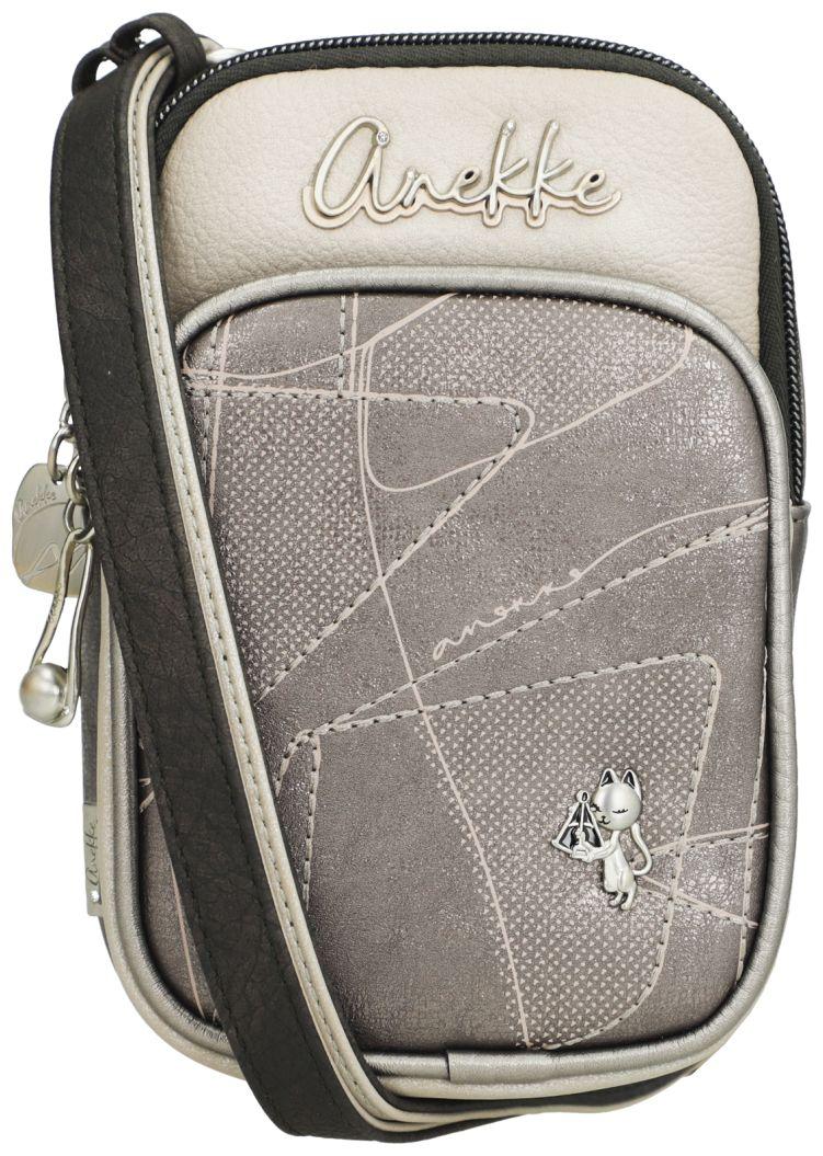 Anekke mini Sophia Auralis metallic Handytasche beige