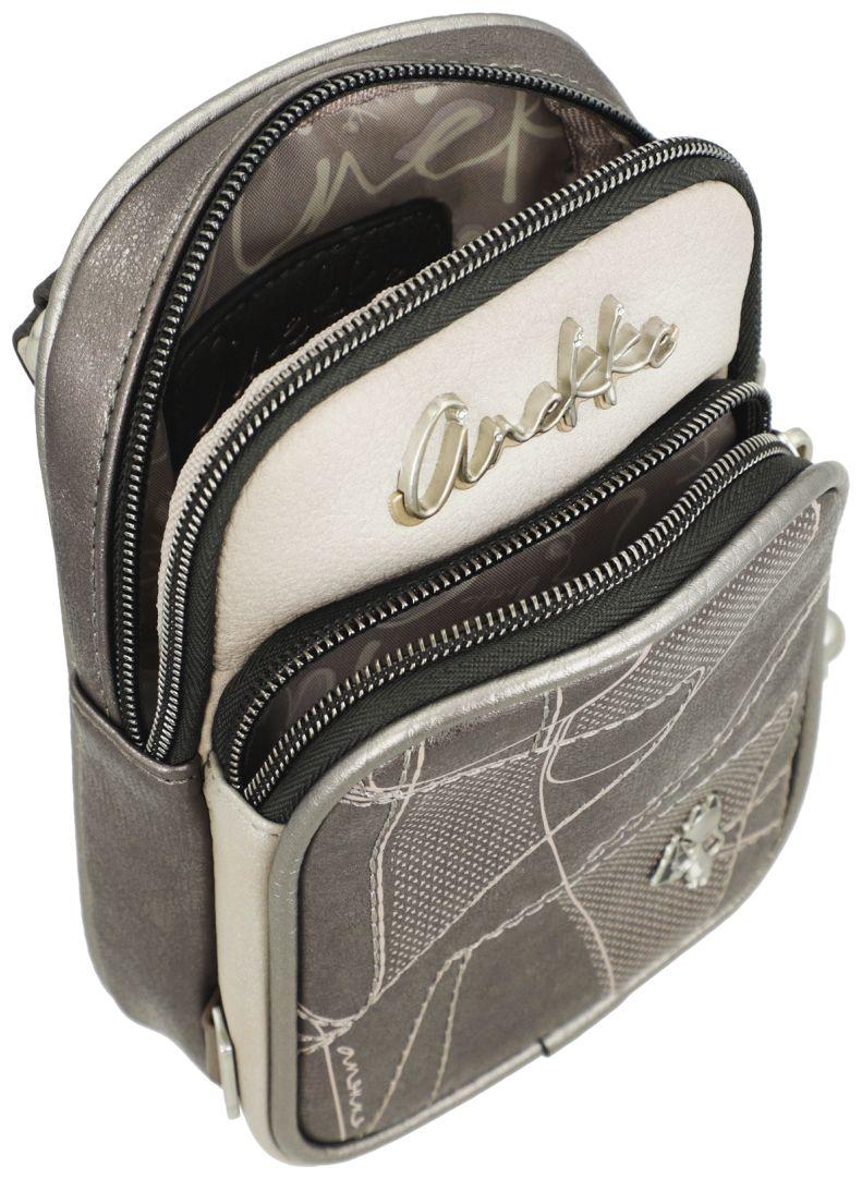 Anekke mini Sophia Auralis metallic Handytasche beige