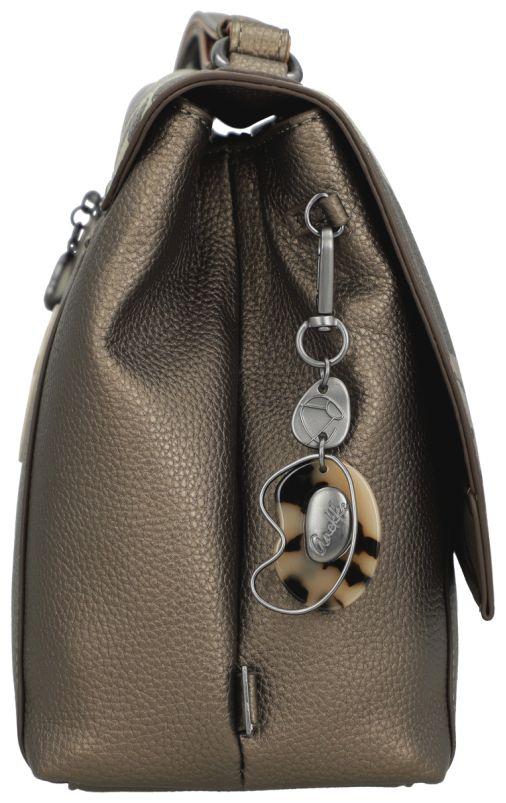 Anekke rechteckige Schultertasche Sophia Gaia metallic Überschlag