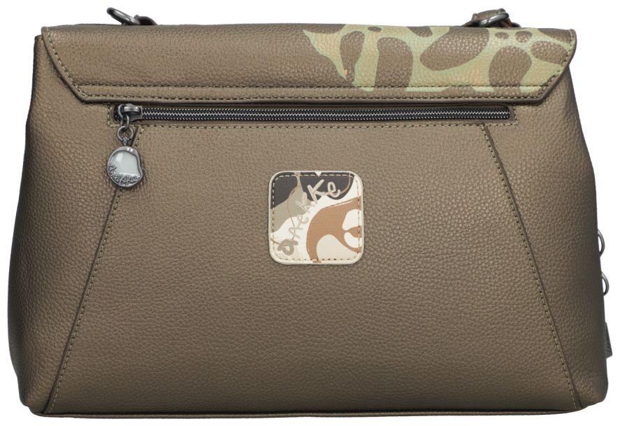 Anekke rechteckige Schultertasche Sophia Gaia metallic Überschlag