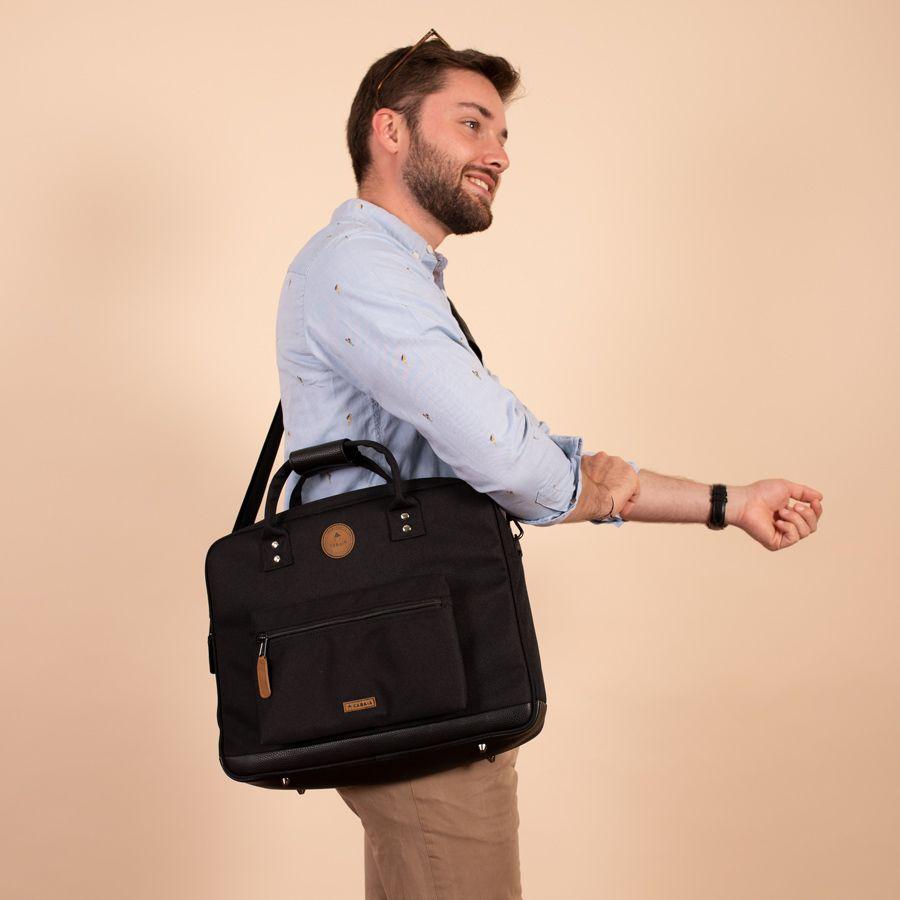 Arbeitstasche Cabaia Moscou abwischbar Messenger braun Wechseltasche M