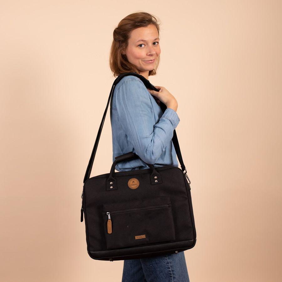 Arbeitstasche Cabaia Moscou abwischbar Messenger braun Wechseltasche M