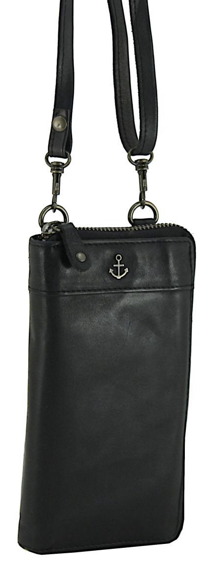 Ash Used Look Crossoverbag Harbour2nd Lina Anker Perforierung Schwarz Handybag