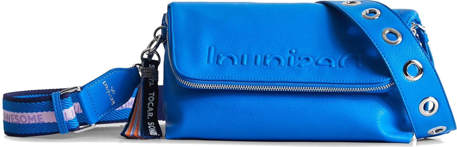 Azurblaue Überschlagtasche Desigual Venecia Half Logo Navy