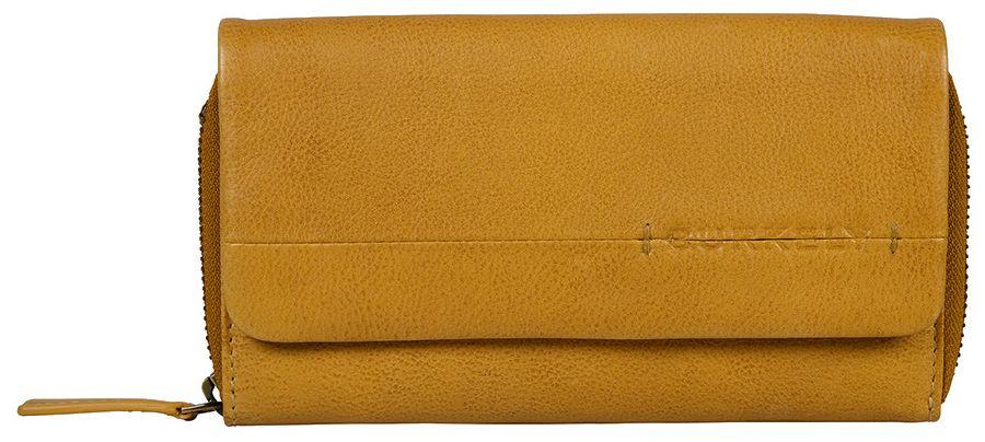 BURKELY strahlende gelbe Damenbrieftasche Natural Norah Yolk Yellow