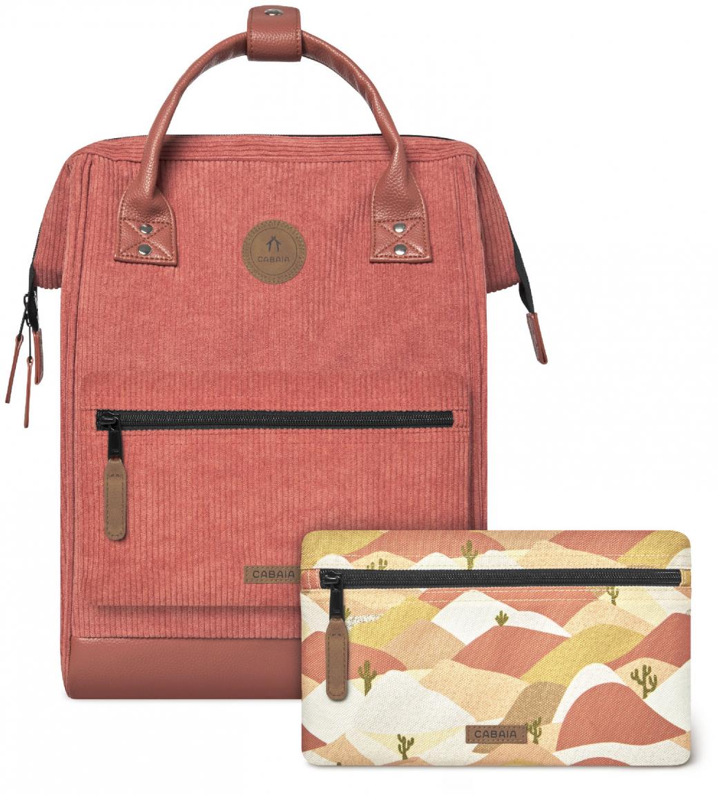 Backpack Cabaia velvet Newcastle Medium terracotta Molle