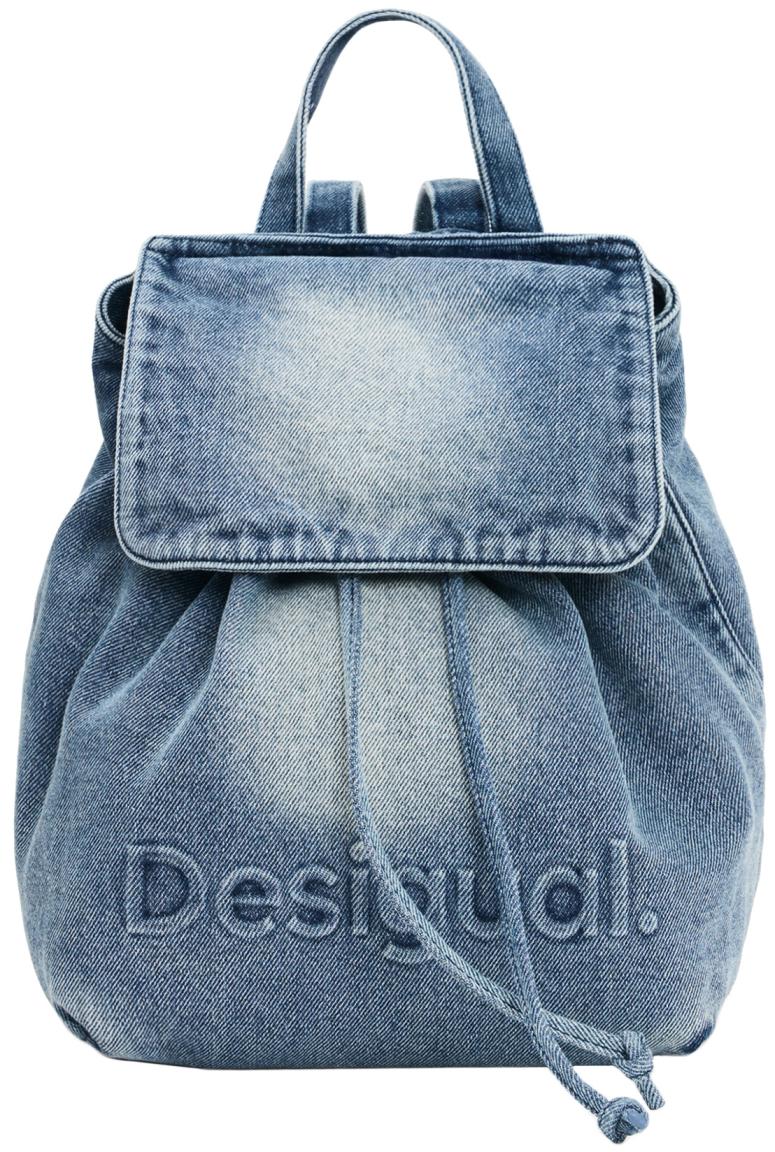 Backpack Desigual hellblau Jeans Luena Flechtriemen