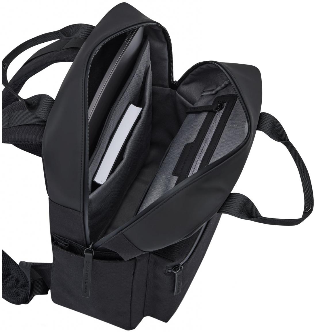 Backpack Kapten & Son schwarz wasserabweisend Bergen Pro