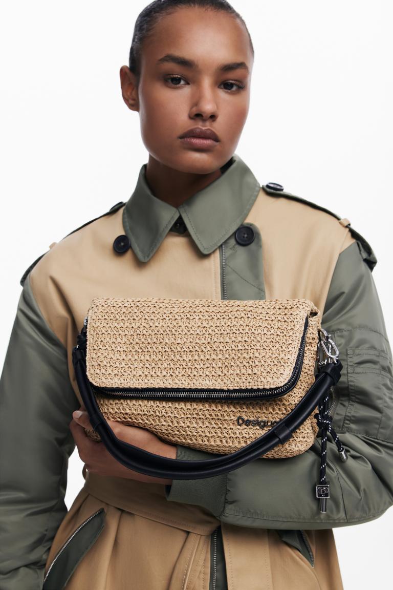 Basttasche Desigual Venecia 3.0 Raffia natural crossover