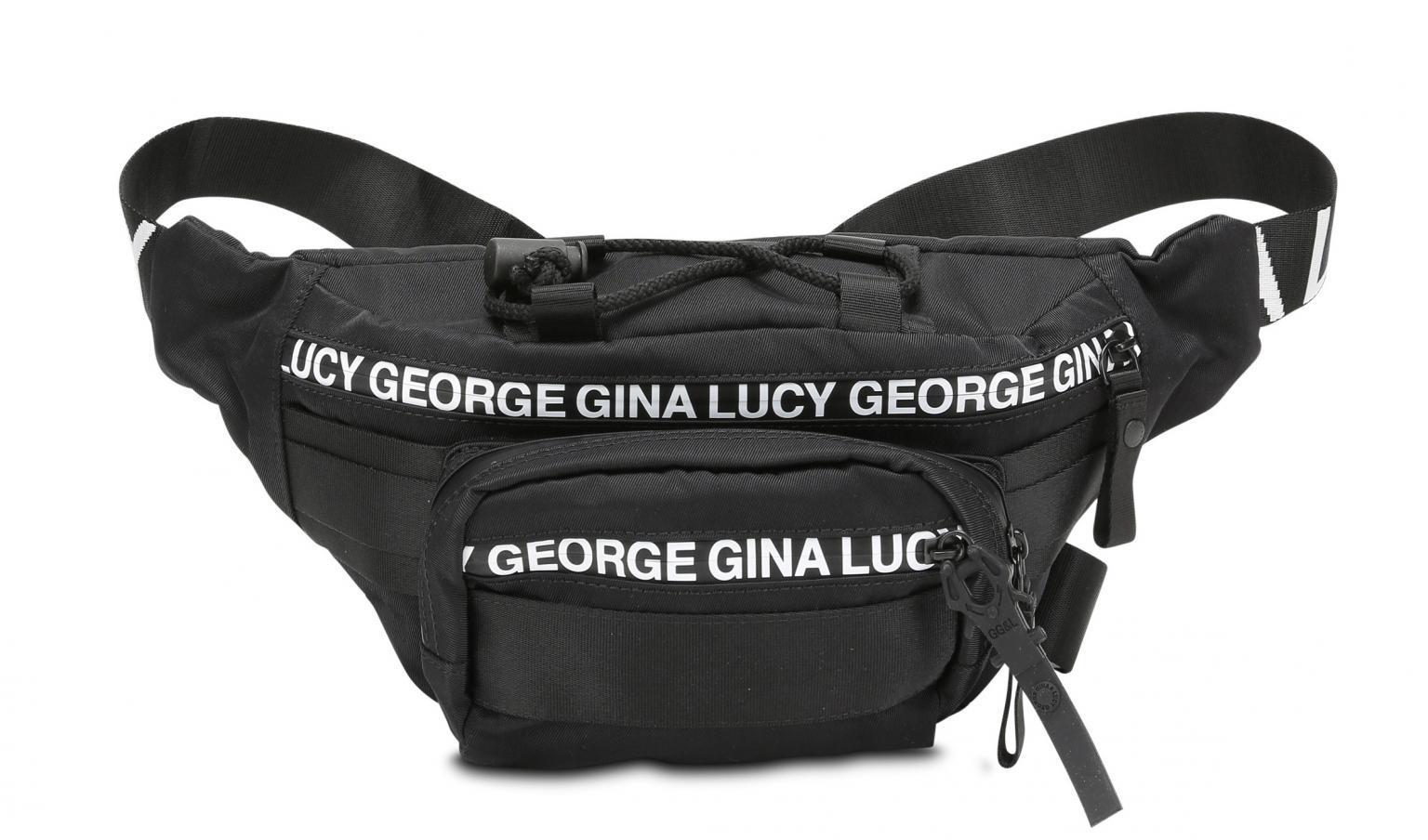 Bauchtasche George Gina Lucy Belly Bean Black Nylon Roots Solid