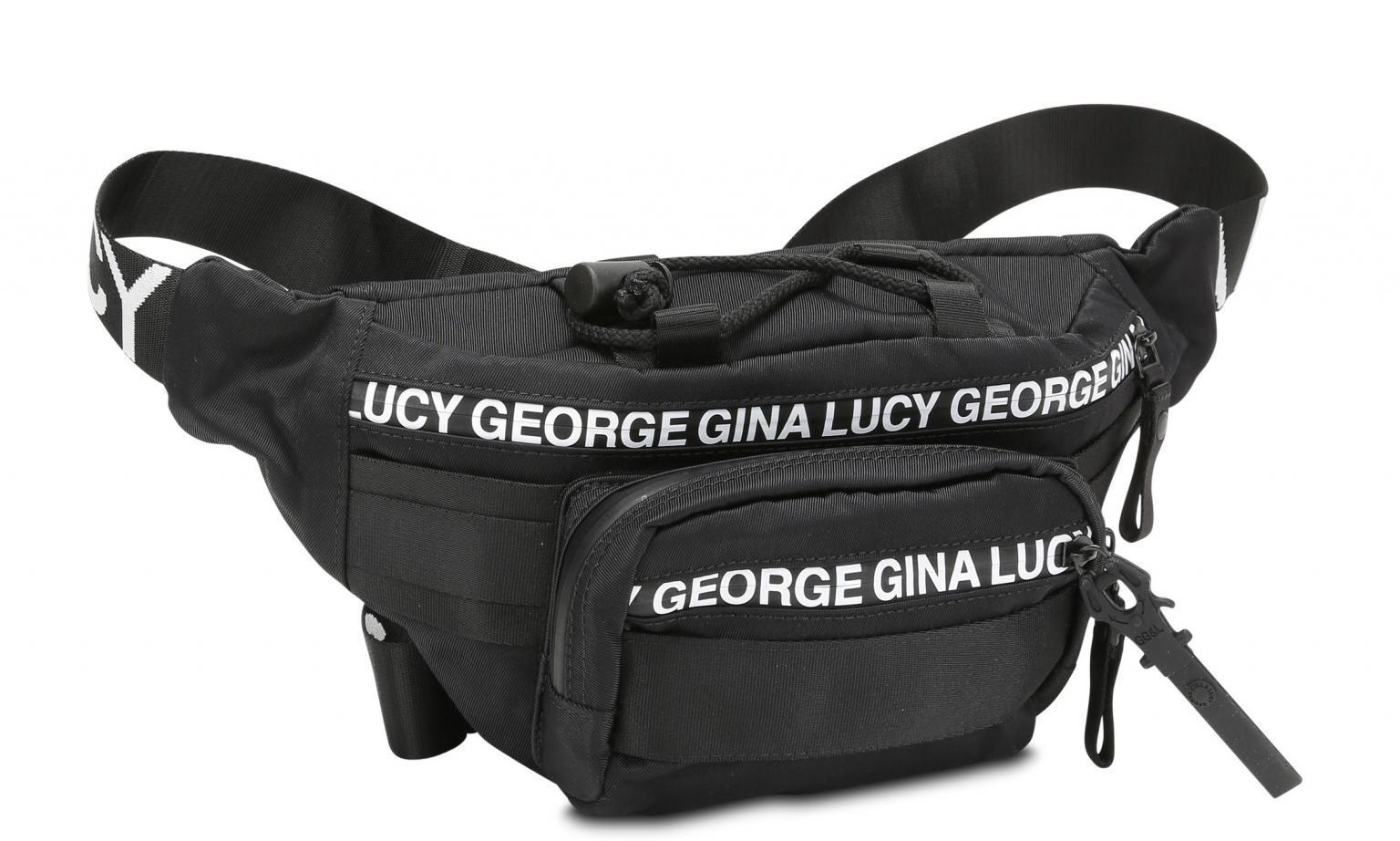 Bauchtasche George Gina Lucy Belly Bean Black Nylon Roots Solid