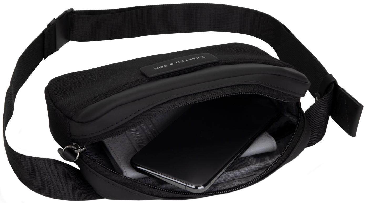 Bauchtasche Habo Kapten & Son klassisch schwarz