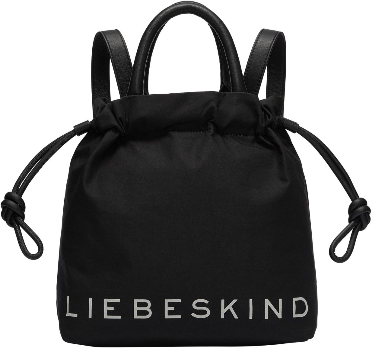 Baumwoll Rucksack Jillian Small Liebeskind Urban Zugband Black