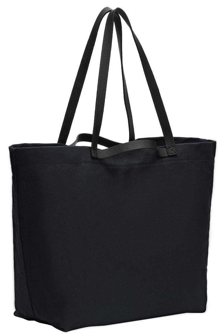 Baumwoll Tasche Liebeskind Berlin Aurora Shopper Canvas Logoaufdruck Black