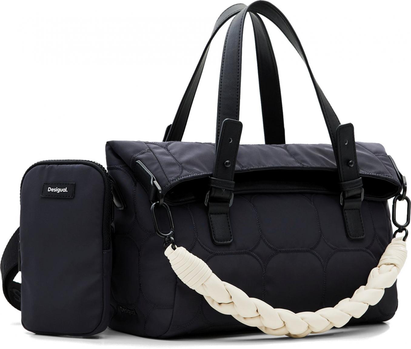 Be Random Desigual Nylontasche Loverty 2.0 Gris Oscuro 
