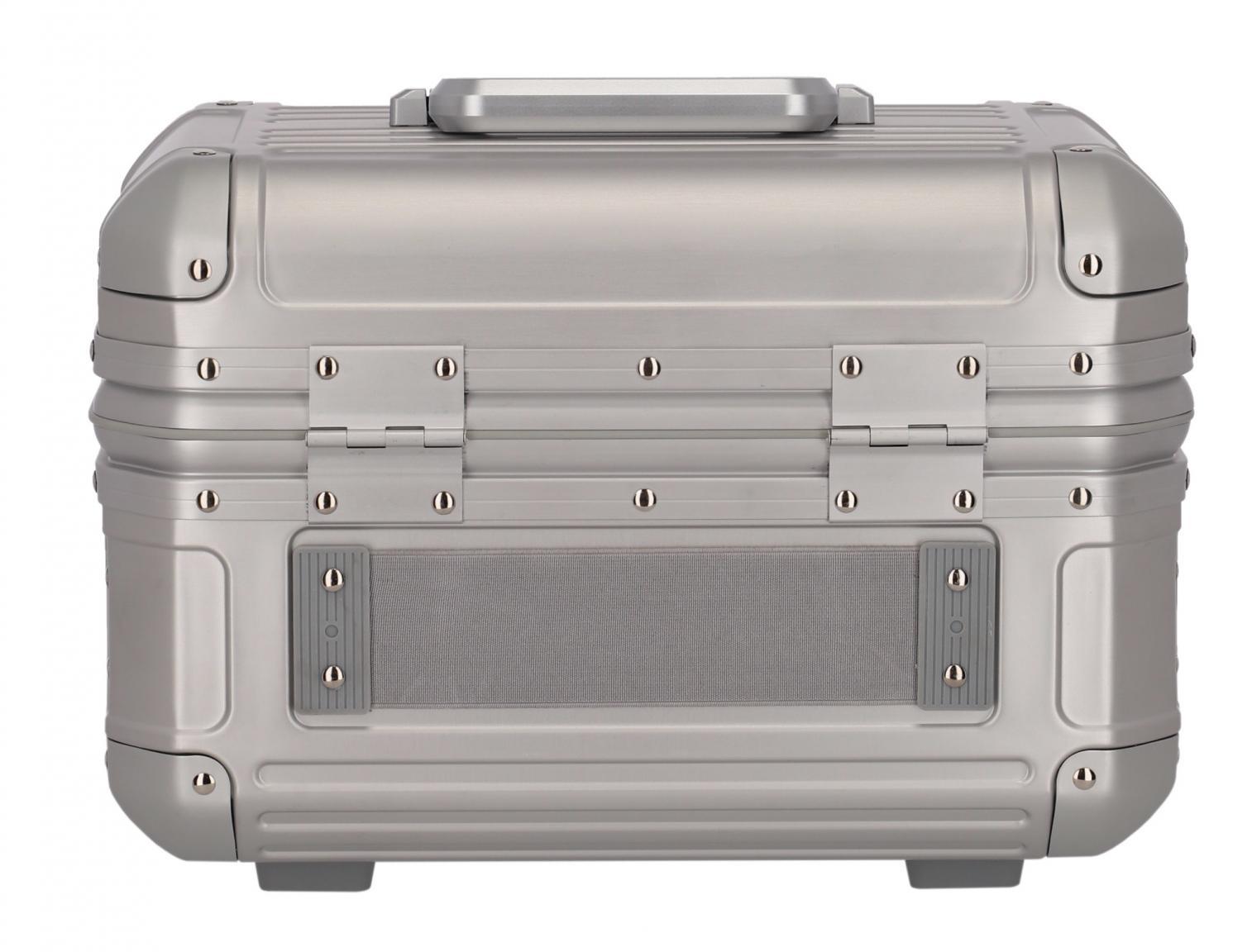 Beautycase Travelite Next Aluminium silber TSA-Schloss