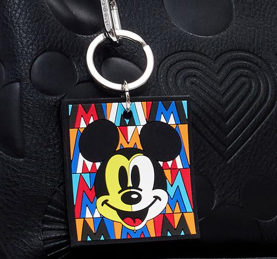 Bergamo Schultertasche Desigual crossover Mickey schwarz Prägung