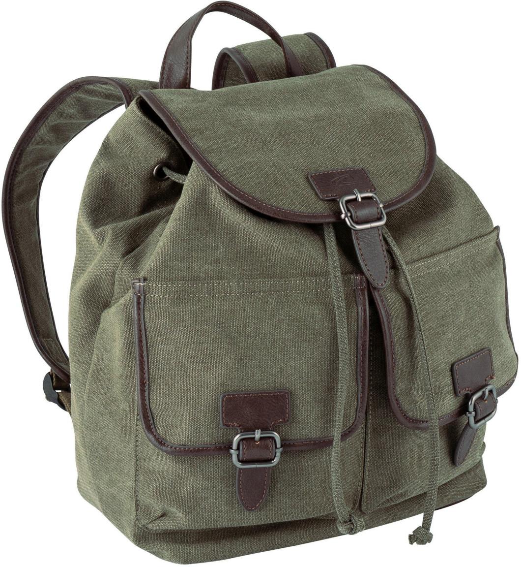 Bergsteiger Rucksack Canvasstoff Montain Camel Active Khakibraun