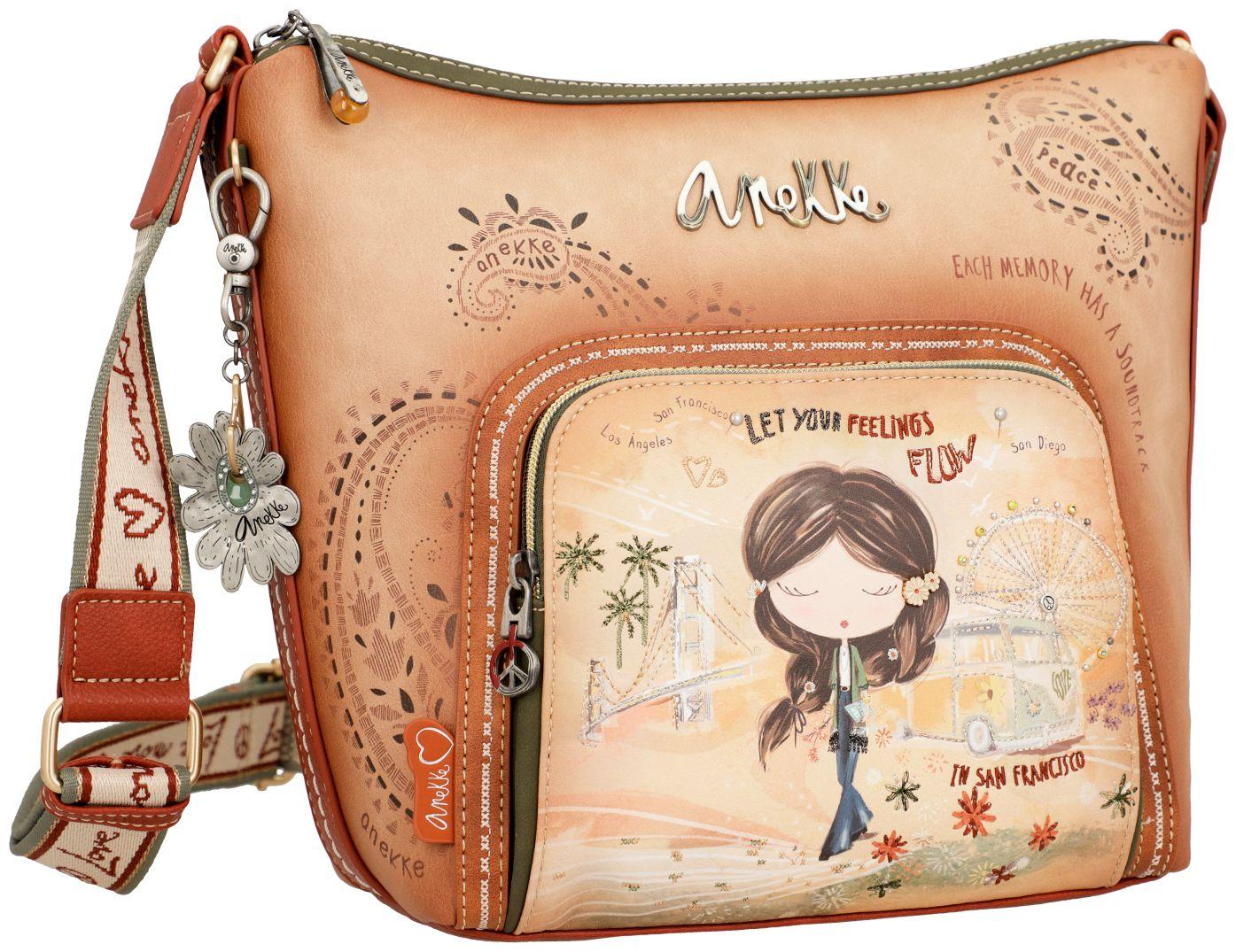 Beuteltasche Anekke Peace & Love Hippie San Francisco 