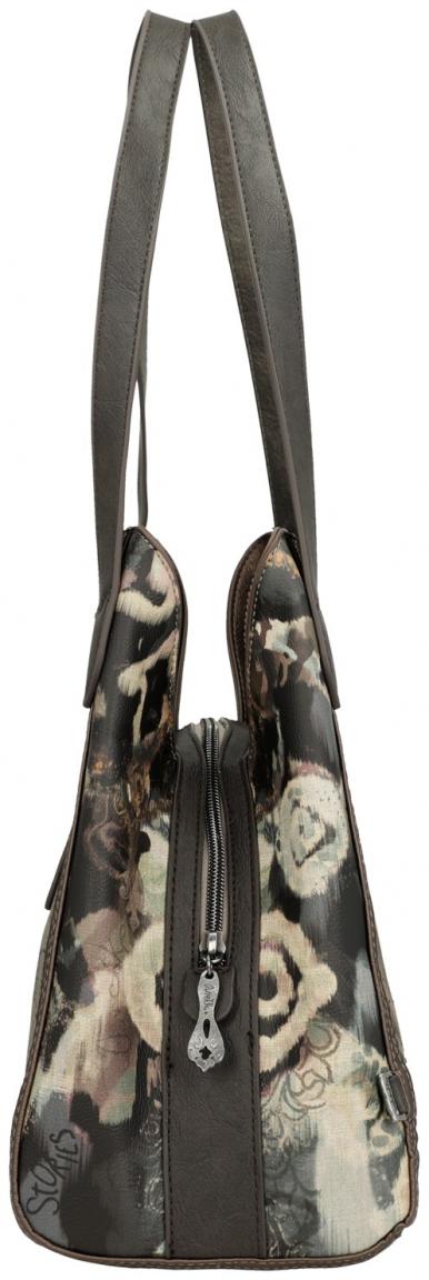Beuteltasche Anekke Real Comicprint beige metallic Glitzer